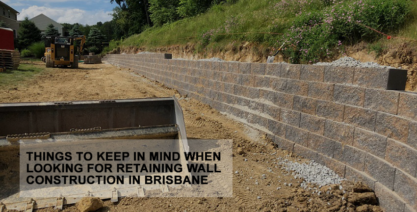 Retaining Wall Construction Brisbane